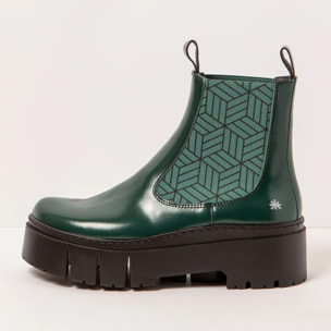 Botines 1766 NAPPA SHINNY JUNGLE-BLACK / LEEDS color Jungle-black