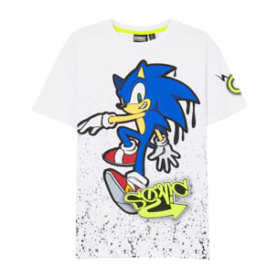 T-shirt stampa Sonic