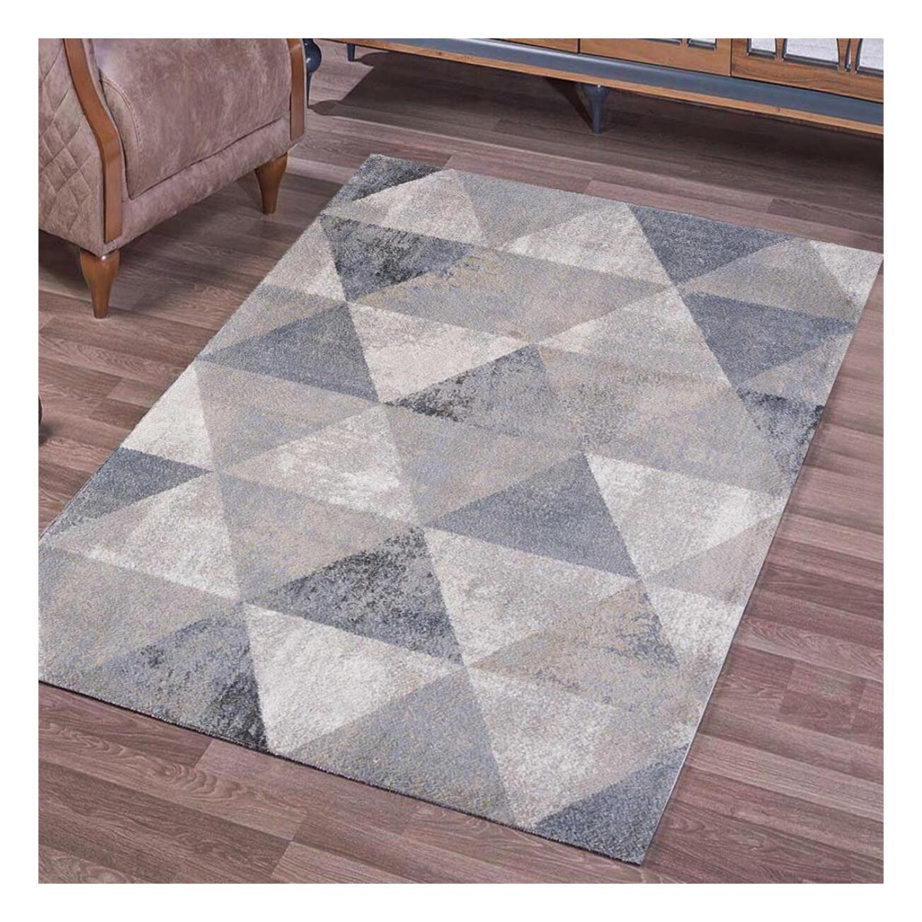 Tapis salon et chambre tissé motif scandinave LIJI