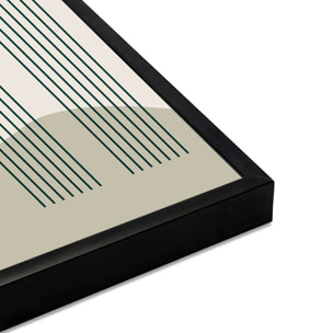 Affiche encadrée arche moderne paysage Affiche + cadre en métal - Noir