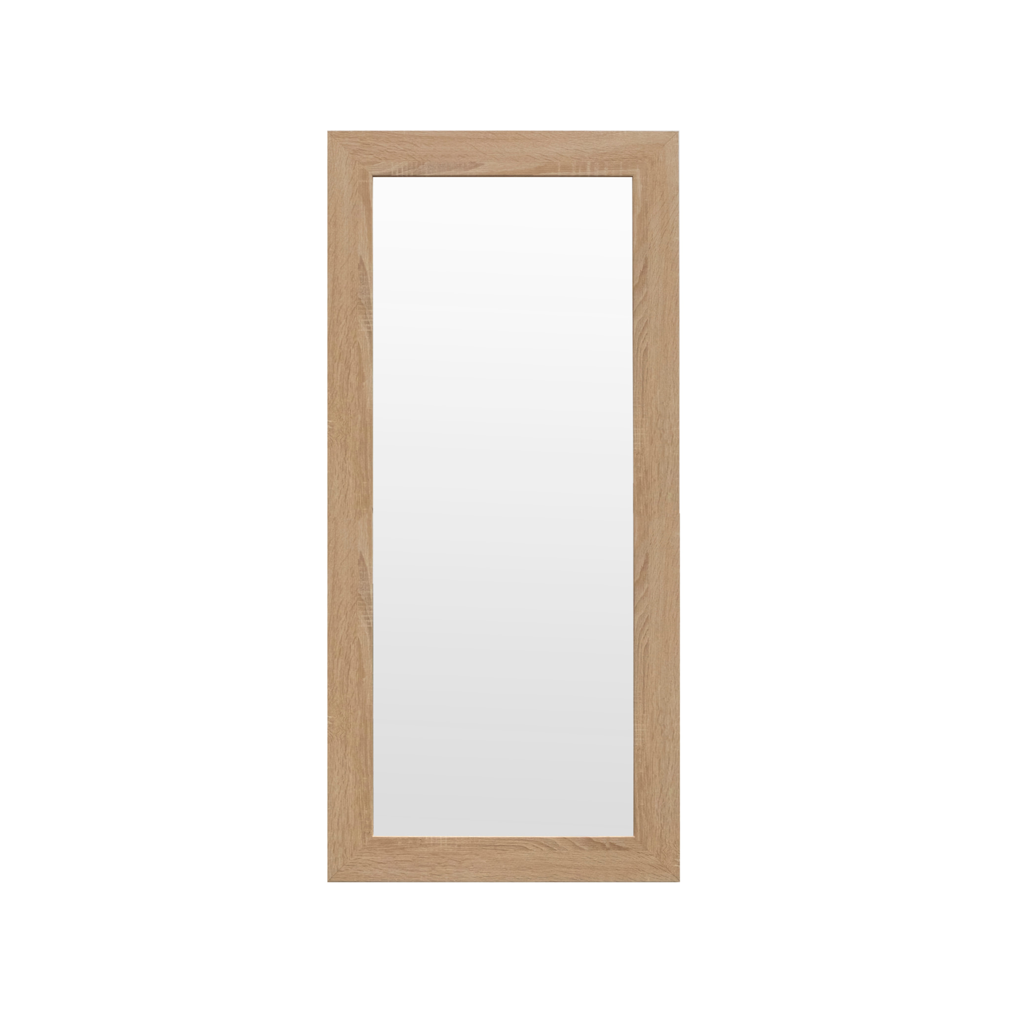 Miroir effet bois de chêne foncé en différentes tailles