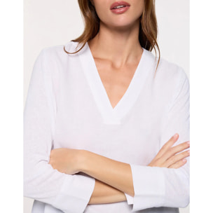 Blusa Manga Larga Blanco - Rosais