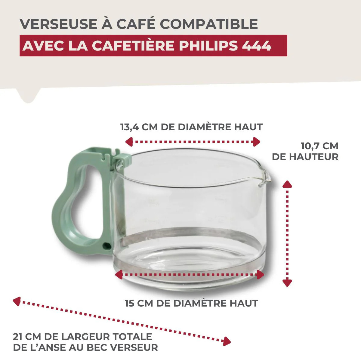 Verseuse à café pour cafetière Philips 444 Fackelmann