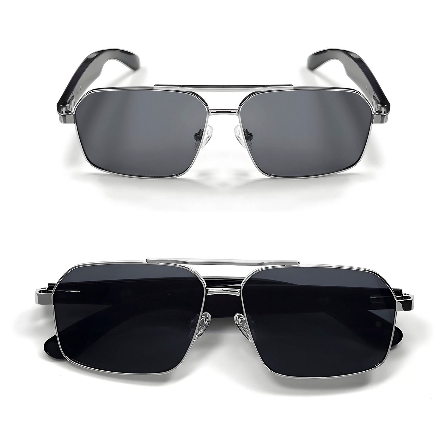 Gafas AI GT-31 con llamadas bluetooth, control remoto de cámara, reproducción de música y asistente de voz.