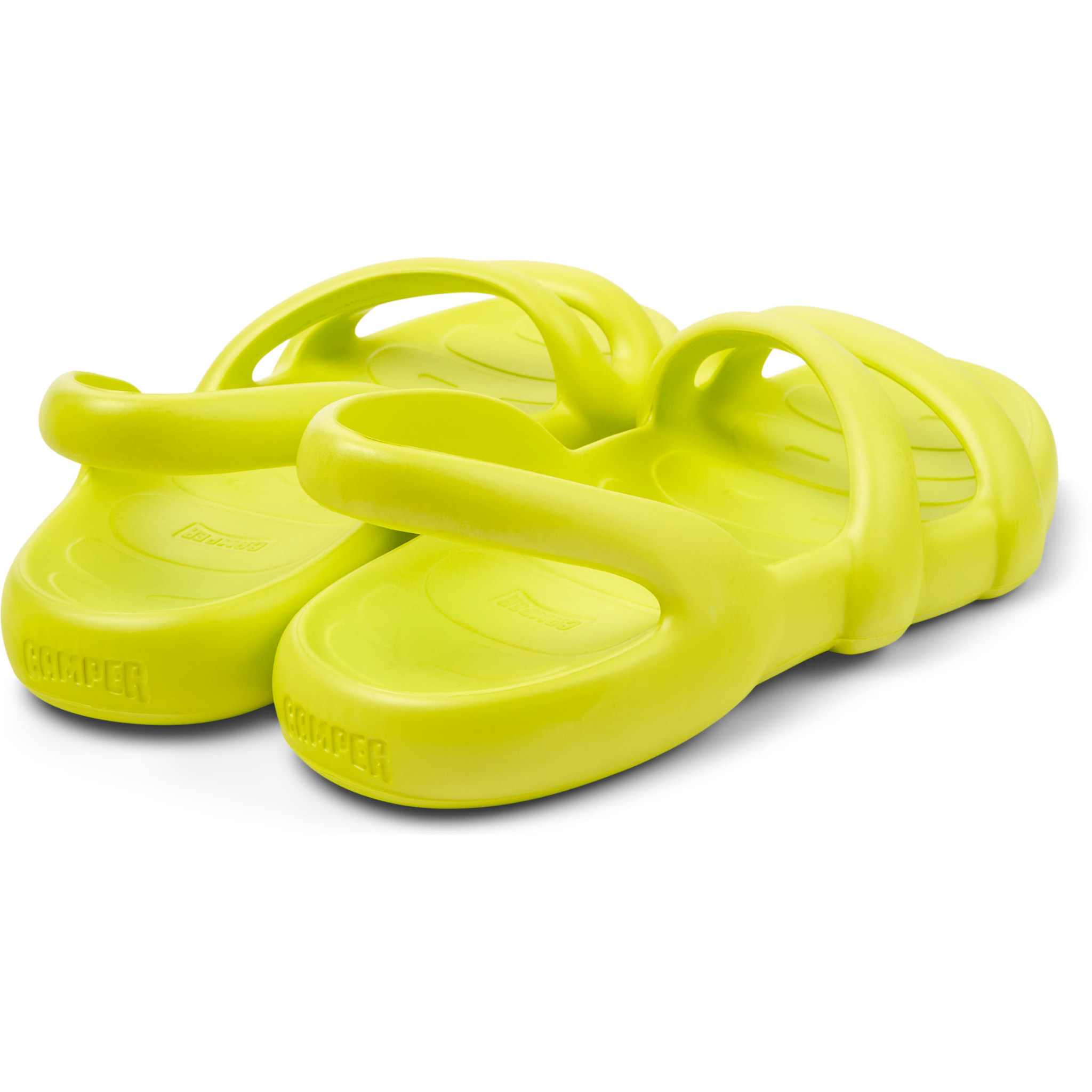 Sandalias - CAMPER Kobarah Flat - Amarillo - Sintético