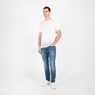 T-shirt jersey cotone organico con stampa narrow fit