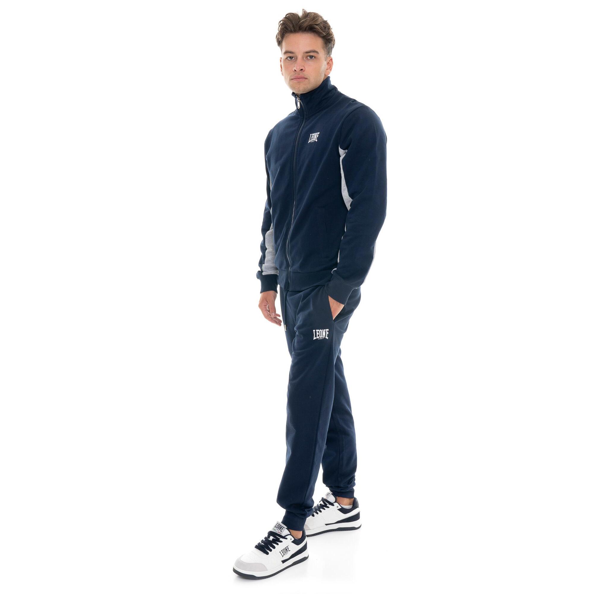 Tuta invernale uomo collo alto, pantalone con polsino, Leone 1947 Color Block