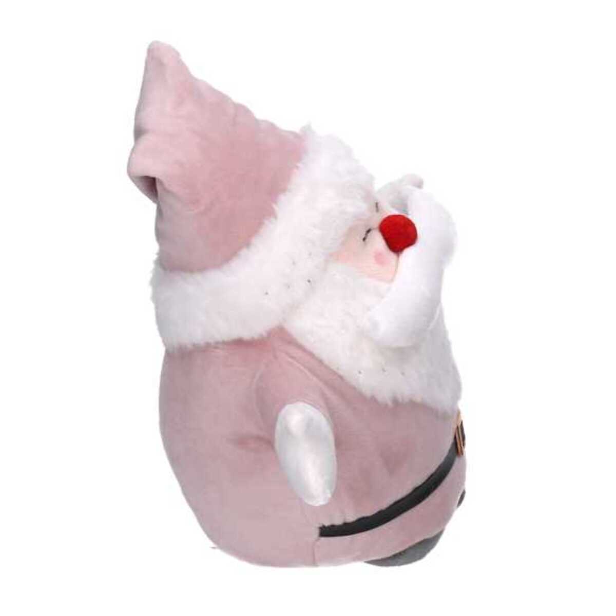 Fermaporta in tessuto babbo natale rosa cm23x13h22