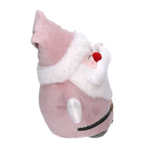 Fermaporta in tessuto babbo natale rosa cm23x13h22