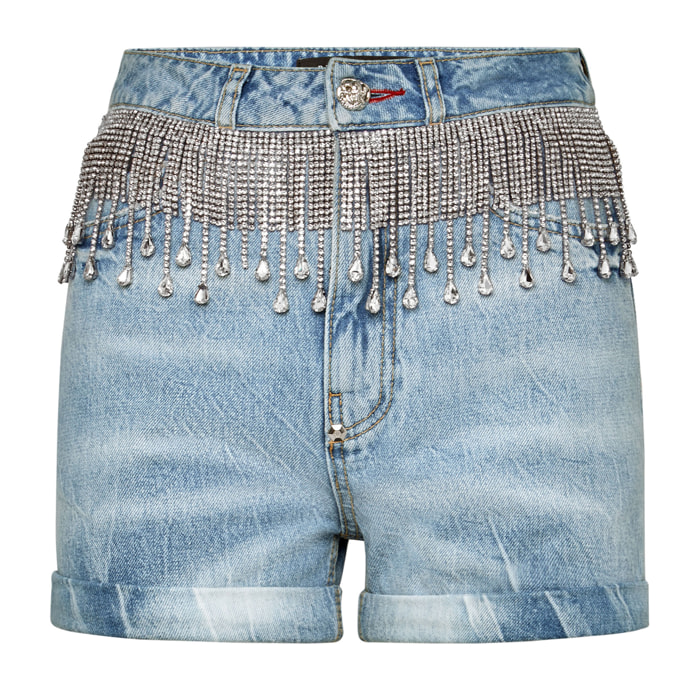 PHILIPP PLEIN Pantalones cortos vaqueros