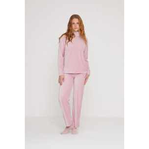 Completo loungewear donna costanza in maglina a coste Noidinotte