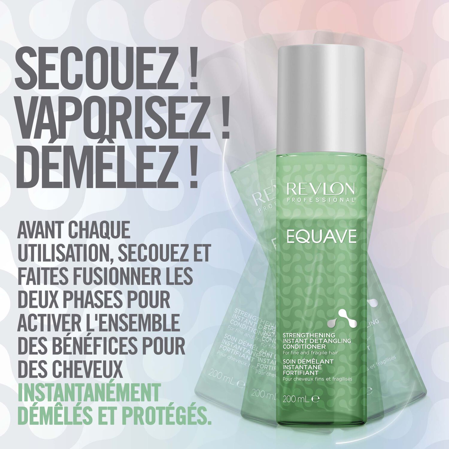 Equave™ - Après-Shampooing Démêlant Bi-Phase Fortifiant 200 ml