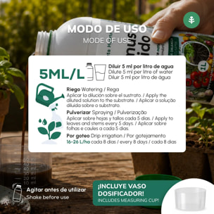 Humus Líquido Concentrado Bioestimulante Natural 1L Planeta Huerto