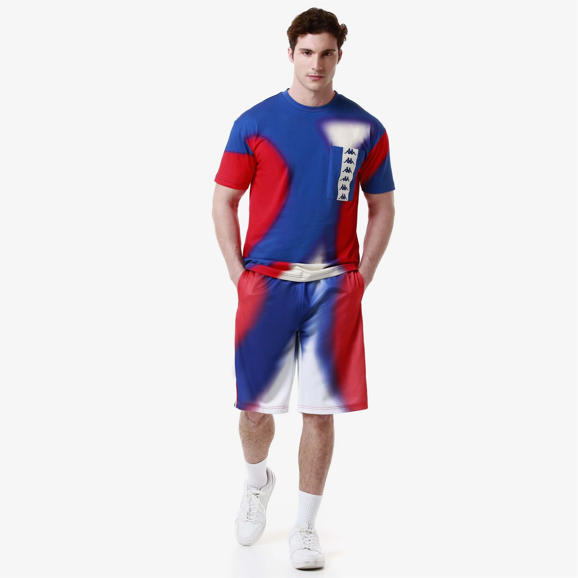 Kappa - Pantaloncini Uomo Blu - 222 BANDA SAIO 2 GRAPHIK