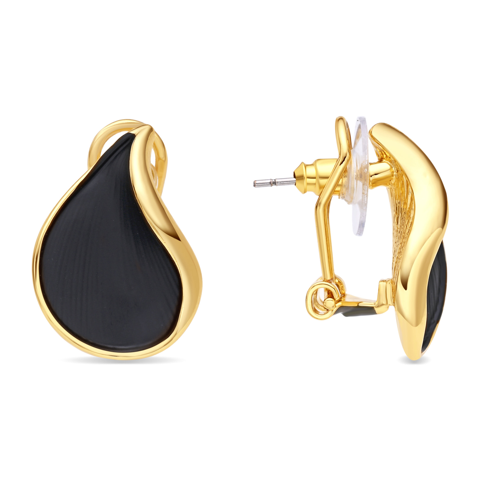 Pendientes Overci acabado oro amarillo 18k