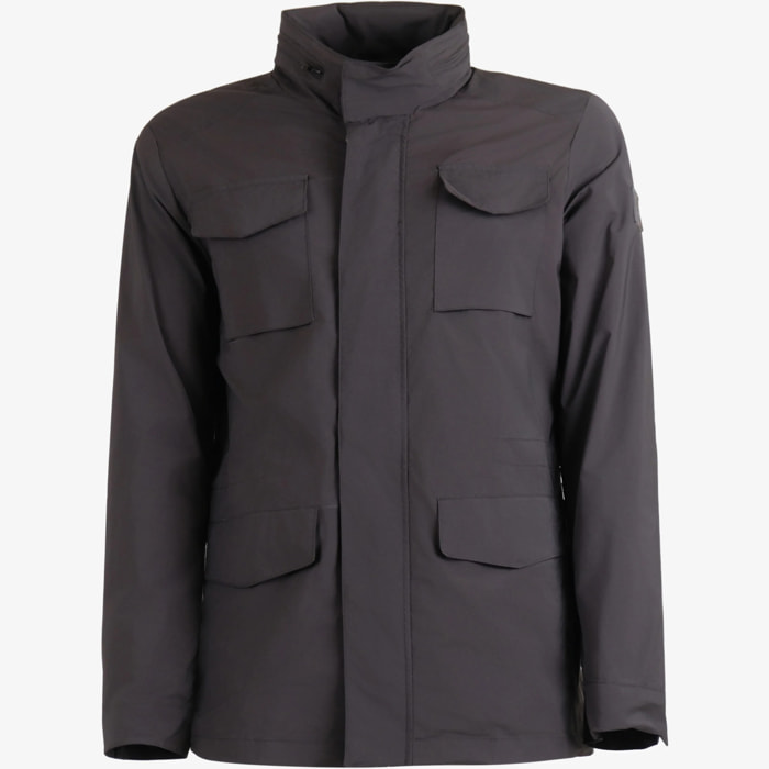 Giacca Esercito con zip nera uomo