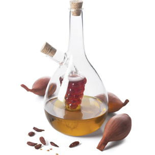 Oliera con acetiera 60 cl Excelsa – Soffio Goccia Vetro Trasparente