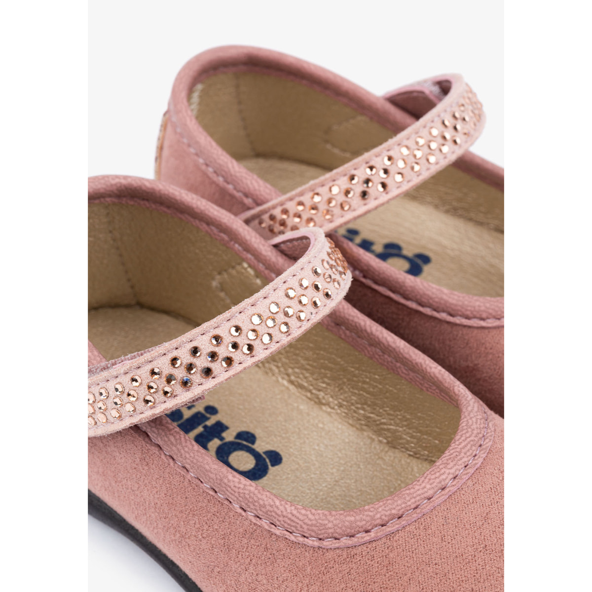 Ballerine  per neonati con stampa di strass