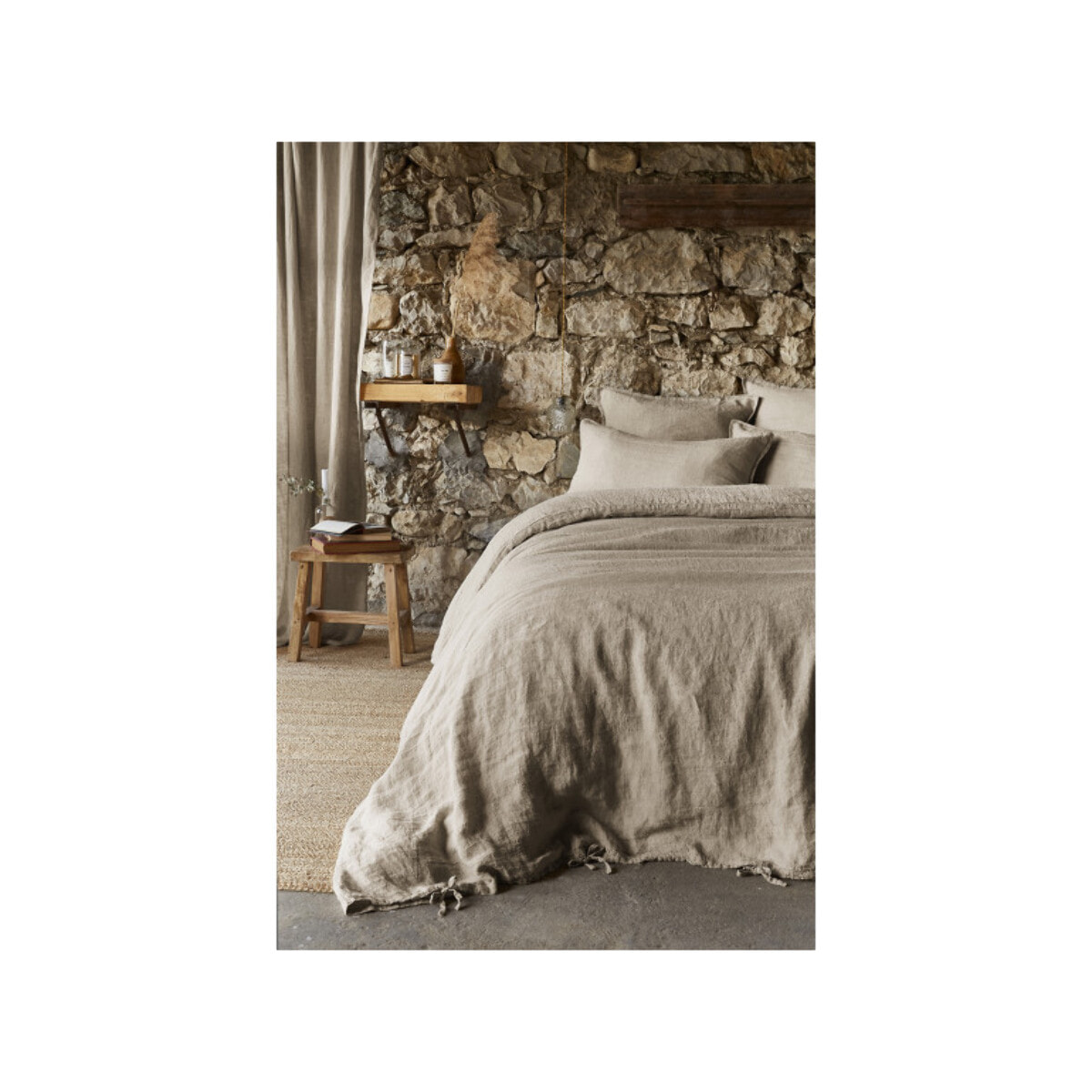 Housse de Couette 220 x 240 cm en Lin Lavé - SOLINE