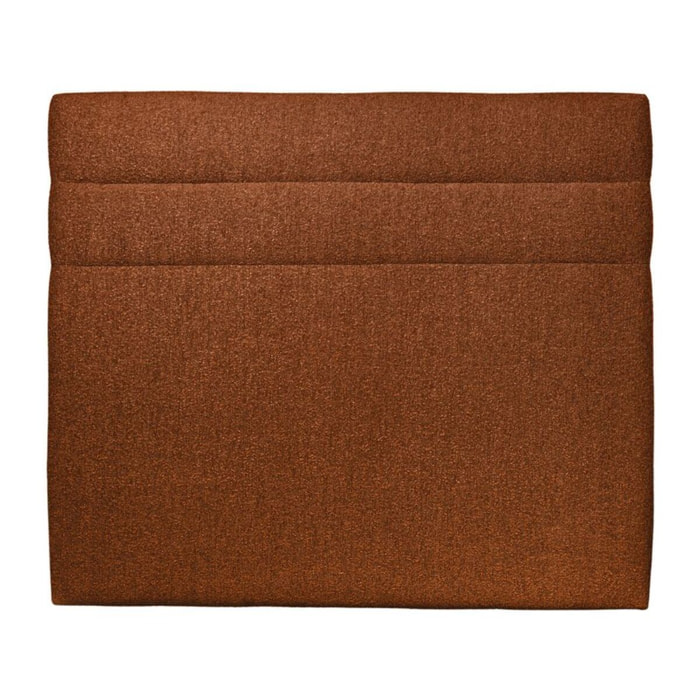 Tete de lit Bandes Horizontales Bouclette - Rembourrée A poser