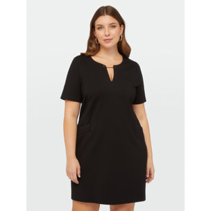 Fiorella Rubino - Vestido de punto de viscosa LENZING™ ECOVERO™ - Negro