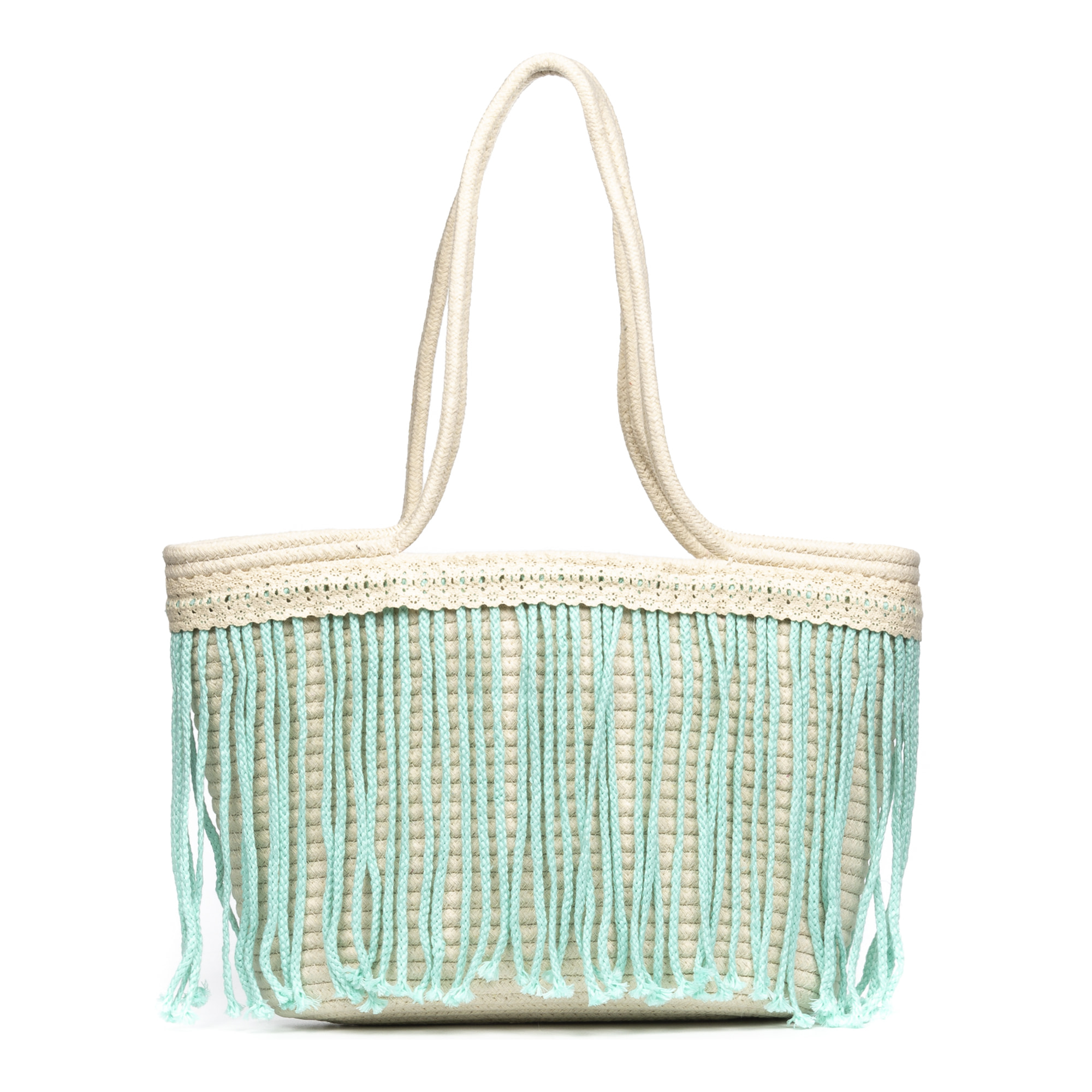 Isernia Bolso Shopper Mujer. Tejido Algodón Bouclé