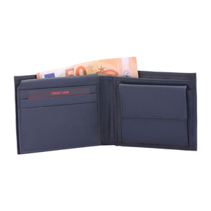 Portafoglio  da uomo In Vera pelle Made in Italy 9,5x12x2,5 cm