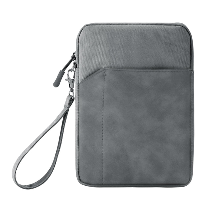 DAM Funda universal para tablet de 12 pulgadas. De tela con acolchado grueso. Acabado interior en terciopelo suave. Cierre de cremallera. 22,3x2,5x28 Cm. Color: Gris Oscuro