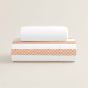Funda Nórdica Estampada - Cierre Solapa - 100% Algodón - Incluye 1/2 Fundas de Almohada - Costa Scarlet
