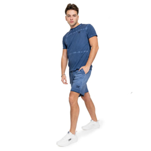 Bermudas de hombre con efecto desgastado