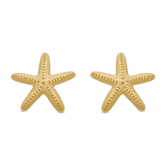 Pendientes Lux by Lux acabadoss en oro amarillo 18K