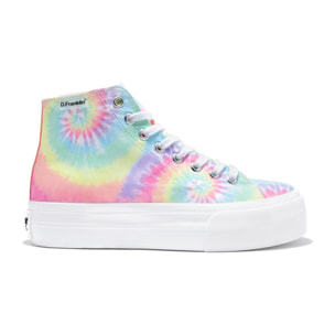 Zapatillas Altas One Way Tie Dye en Multicolor D.Franklin