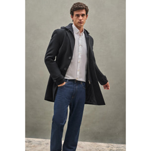 Abrigo Clement negro con logo Polo Club