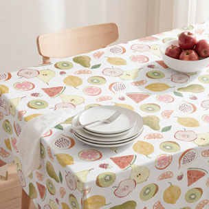 Nappe anti-taches FRUTAS MULTICOLORE - enduite