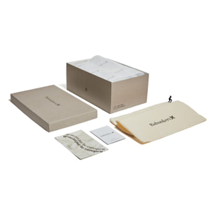 Zueco de borreguito con hebilla rectangular. BABUNKERS GRIS