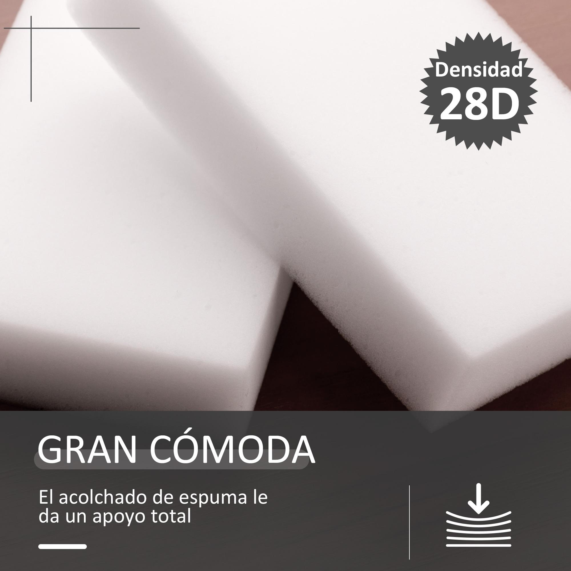 HOMCOM Reposapiés Otomano Giratorio Taburete Puff Redondo Tapizado en Piel Sintético de Estilo Moderno para Dormitorio Entrada Salón Ø45,5x44,5 cm Gris