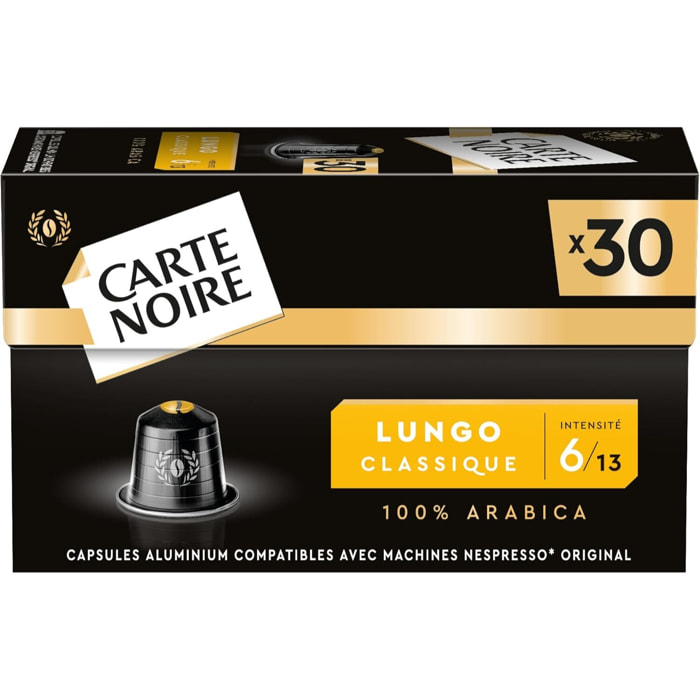 Capsules Compatibles Nespresso Aluminium Espresso Lungo x30