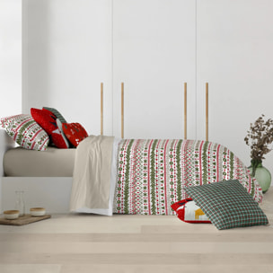 Housse de couette avec pressions 100% coton Merry Christmas 16
