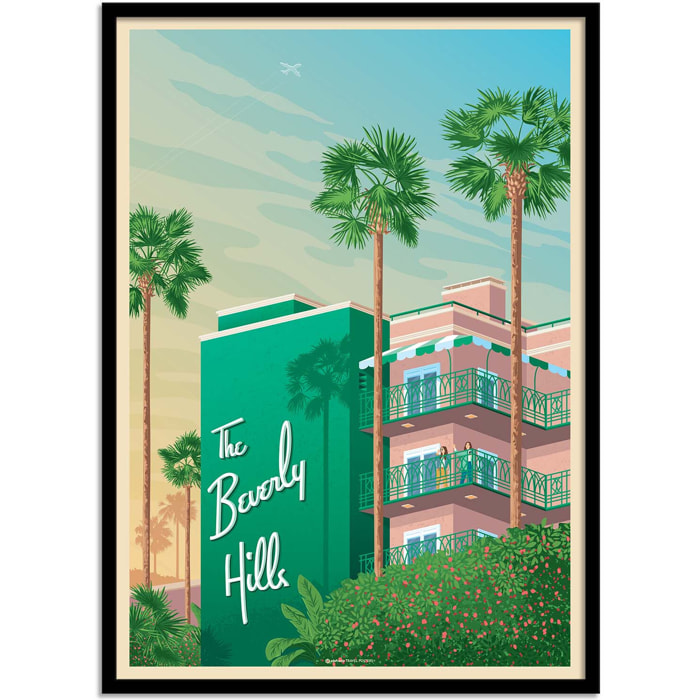 Affiche - Beverly Hills - Olahoop Travel Posters