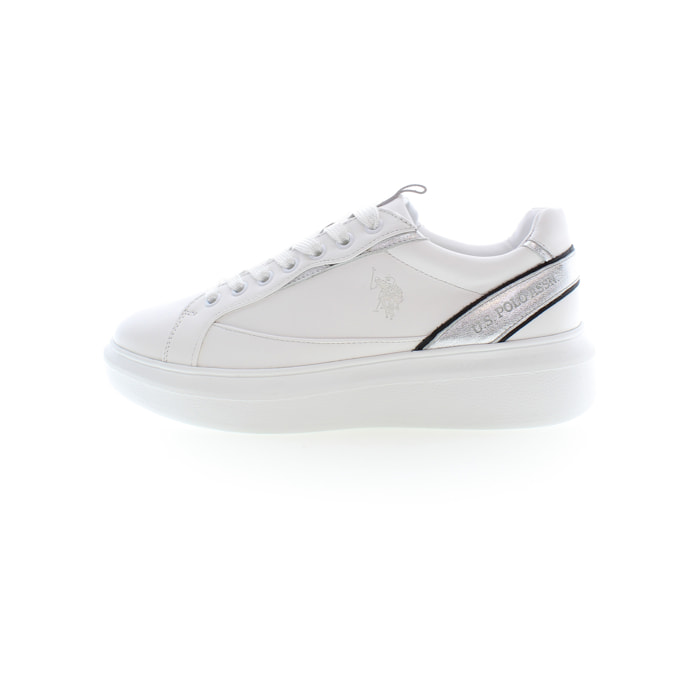 Sneakers U.S. Polo Assn White-Silver