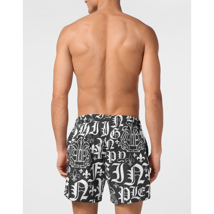 PHILIPP PLEIN Swim Trunks GOTHIC PLEIN