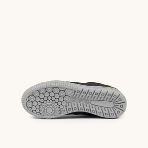 Zapatilla de Fútbol Sala Infantil Negra y Gris MUNICH G-3 KID 454