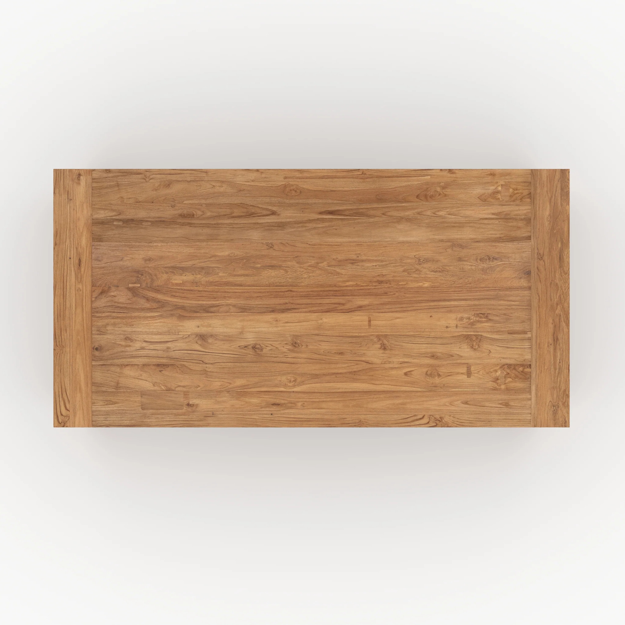 Table rectangulaire 8 personnes en bois de teck recyclé 200cm - Mémo
