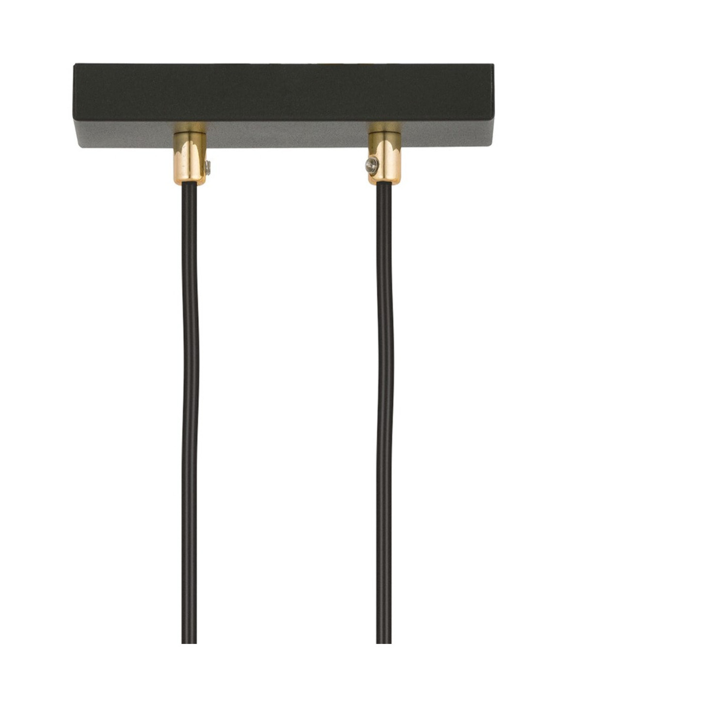 Lampada a sospensione GLAM in acciaio nero opaco e vetro opalino