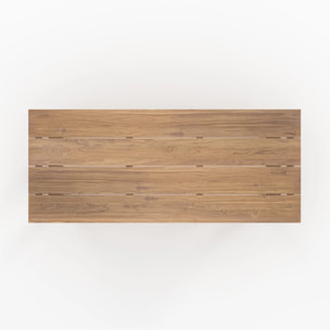Table de jardin en bois de teck recyclé 10 personnes - Molo
