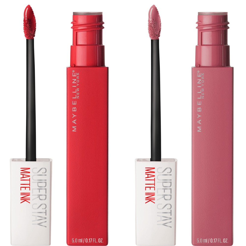 Maybelline New York - Lot de 2 Rouges à Lèvres Superstay Matte Ink - Teintes : Pioneer + Lover