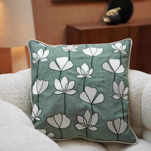 Coussin Zari vert Kare Design