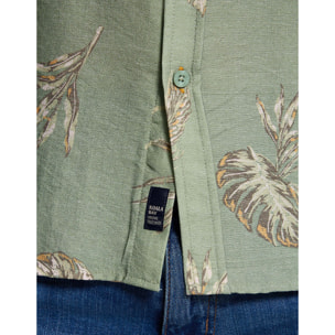 Camisa Manga Corta Caqui - Leavy