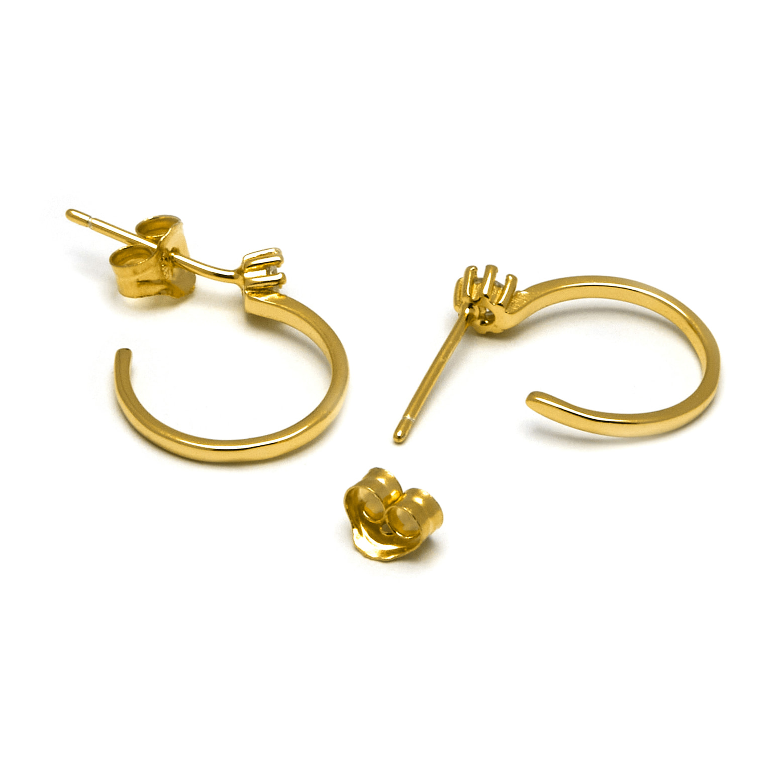 Pendientes Nazta acabado oro amarillo 18k