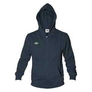 Felpa Uomo UMBRO Cotone Felpato Cappuccio Zip Art.631